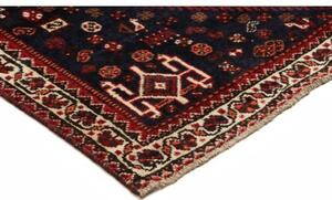 Tappeto Shiraz Stilizzato Rosso Blu Scuro 164x252 Cm