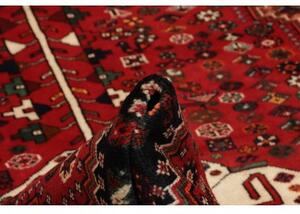 Tappeto Shiraz Stilizzato Rosso Nero 168x255 Cm