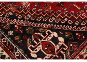 Tappeto Shiraz Fine Stilizzato Rosso Blu 162x218 Cm