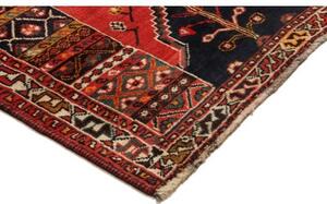 Tappeto Shiraz Stilizzato Rosso Blu 170x253 Cm