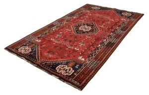 Tappeto Shiraz Stilizzato Rosso Blu Scuro 160x267 Cm