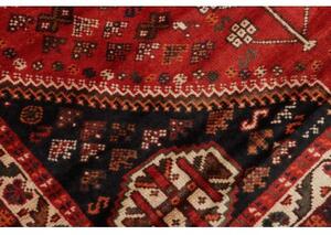 Tappeto Shiraz Stilizzato Rosso Blu Scuro 152x245 Cm