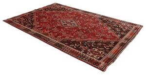 Tappeto Shiraz Fine Stilizzato Rosso Marrone Scuro 175x275 Cm