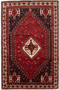 Tappeto Shiraz Stilizzato Rosso Blu Scuro 160x250 Cm