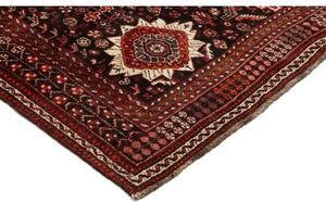 Tappeto Shiraz Geometrico Rosso Scuro Avorio 168x248 Cm