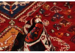 Tappeto Shiraz Fine Stilizzato Rosso Blu 162x218 Cm