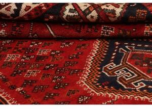 Tappeto Shiraz Stilizzato Rosso Blu Scuro 152x245 Cm