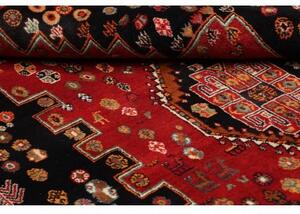 Tappeto Shiraz Stilizzato Rosso Nero 170x258 Cm