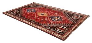 Tappeto Shiraz Fine Stilizzato Rosso Blu 162x218 Cm