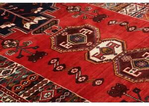 Tappeto Shiraz Stilizzato Rosso Blu 170x253 Cm