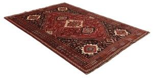 Tappeto Shiraz Geometrico Rosso Scuro Avorio 168x248 Cm