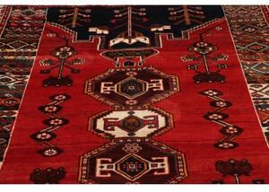 Tappeto Shiraz Stilizzato Rosso Blu 170x253 Cm