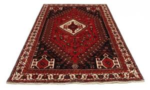 Tappeto Shiraz Stilizzato Rosso Blu Scuro 160x250 Cm