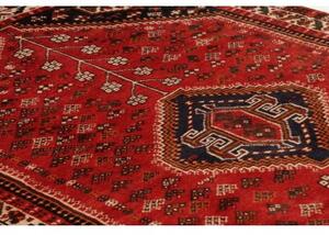 Tappeto Shiraz Stilizzato Rosso Blu Scuro 152x245 Cm