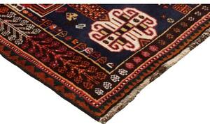 Tappeto Shiraz Stilizzato Rosso Blu Scuro 160x267 Cm