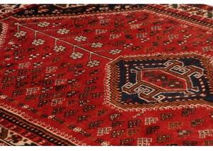 Tappeto Shiraz Stilizzato Rosso Blu Scuro 152x245 Cm