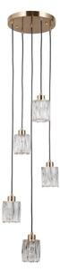 ITALUX PND-40813-5R-HBR - Lampadario sospeso su cavo TORNO 5xE14/40W/230V dorato