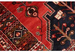 Tappeto Shiraz Stilizzato Rosso Blu 170x253 Cm