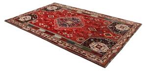 Tappeto Shiraz Fine Stilizzato Rosso Blu Scuro 175x275 Cm