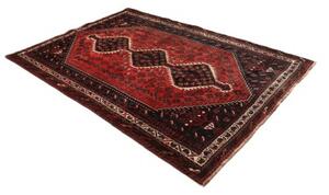 Tappeto Shiraz Stilizzato Rosso Blu Scuro 170x247 Cm
