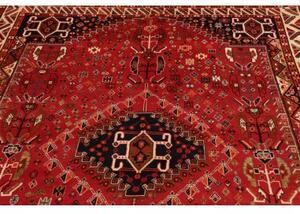 Tappeto Shiraz Stilizzato Rosso Blu Scuro 172x280 Cm