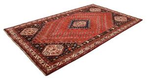 Tappeto Shiraz Geometrico Rosso Blu Scuro 175x290 Cm