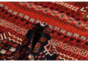 Tappeto Shiraz Geometrico Rosso Mattone Blu Scuro 172x285 Cm