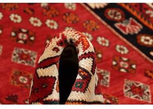 Tappeto Shiraz Geometrico Rosso Blu Scuro 175x290 Cm