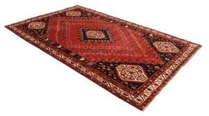 Tappeto Shiraz Geometrico Rosso Blu Scuro 175x290 Cm