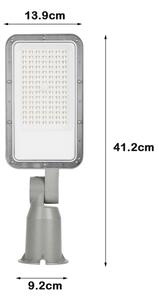 Brilagi - Lampione stradale LED per esterni con snodo. URBANLIGHT LED/50W/230V grigio IP65