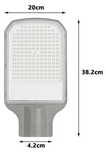 Brilagi - Lampione stradale LED URBANLIGHT LED/100W/230V grigio IP65