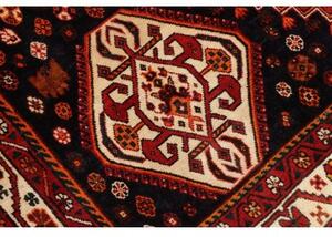 Tappeto Shiraz Geometrico Rosso Blu Scuro 175x290 Cm