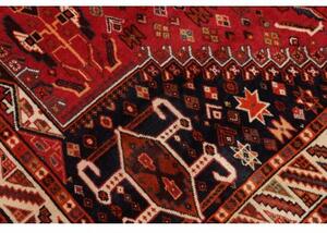 Tappeto Shiraz Stilizzato Rosso Blu Scuro 172x280 Cm