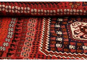 Tappeto Shiraz Geometrico Rosso Mattone Blu Scuro 172x285 Cm