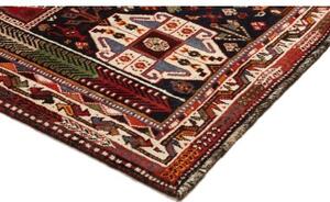 Tappeto Shiraz Fine Stilizzato Rosso Blu Scuro 175x275 Cm