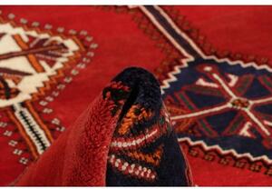 Tappeto Shiraz Geometrico Rosso Blu Scuro 165x252 Cm
