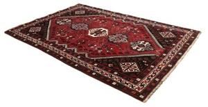 Tappeto Shiraz Geometrico Rosso Scuro Nero 180x268 Cm