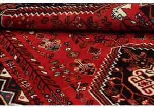 Tappeto Shiraz Stilizzato Rosso Blu Scuro 160x267 Cm