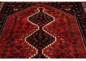 Tappeto Shiraz Stilizzato Rosso Blu Scuro 170x247 Cm
