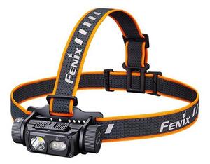 Fenix HM60RV20 - Lampada frontale a LED ricaricabile dimmerabile, ricarica USB, 4000 mAh, IP68, 1600 lm, autonomia fino a 292 h, arancione