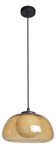 ITALUX PND-54637-1-BK-YLL-Sospensione su cavo AINALE 1xG9/7W/230V nero/marrone fumé