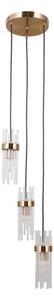 ITALUX PND-40760-3-HBR - Lampadario sospeso su cavo TARASO 3xE14/40W/230V dorato