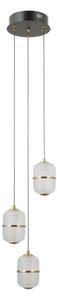 ITALUX PND-34375-3-BK - Lampadario LED a sospensione su cavo ALANI 3x LED da 5W/230V 3000K nero/oro