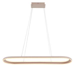 Lampadario LED a cavo CASHMERE LED/80W/230V 30x100 cm beige