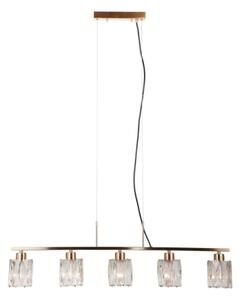 ITALUX PND-40814-5-HBR - Lampadario sospeso a cavo SIMONA 5xE14/40W/230V dorato