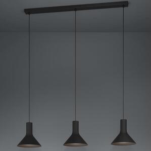 Eglo 390219 - Lampadario a sospensione con filo MORESCANA 3xE27/28W/230V nero