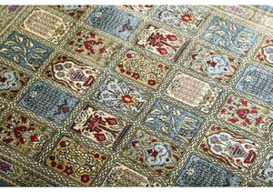 Tappeto Ghom Seta Geometrico Blu Beige 60x88 Cm