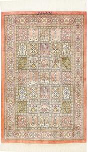 Tappeto Ghom Seta Geometrico Salmone Beige 60x86 Cm
