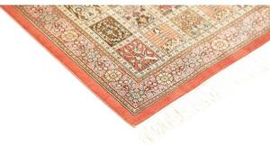 Tappeto Ghom Seta Geometrico Salmone Beige 60x86 Cm