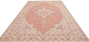 Tappeto Tabriz 50 Raj Stilizzato Rosa Antico Avorio 248x350 Cm